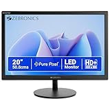 Zebronics LED Monitor 20 inch HD 1600900 169 Aspect Ratio 167M Colors HDMI VGA Wall Mountable EV20