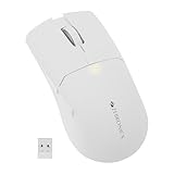 ZEBRONICS Rechargeable Wireless Mouse Dual Mode 24GHz BT Upto 2400 DPI 6 Buttons USB Nano Receiver TypeC Silent Operation Ergonomic Design Blanc 100 White