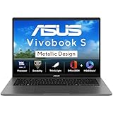 ASUS Vivobook S14 Intel Core Ultra 7 255H Metallic Design LaptopIntel iGPU16GB RAM512GB SSDFHD1460HzWindows 11M365 Basic 1YearOffice Home 2024Matte Gray14 Kg S3407CALY083WS