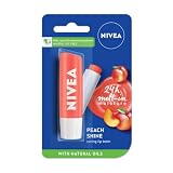 Amazon NIVEA Lip Balm Fruity Peach Shine48 g Pack of 1 89