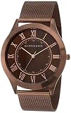 Giordano Luxury Analog Watch for Men Metalic dial with Roman Markers and 24Hour Inner Ring Quartz Movement and mesh Metal Strap