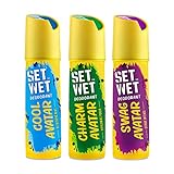 SET WET Deodorant Spray Perfume Cool Charm Swag Avatar for men 150ml Pack of 3