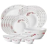 Larah Opalware Dinner Set Of 21 1259