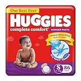 Huggies Complete Comfort Wonder Pants Pant Style Baby Diapers Small Size S 86 Count at Rs624