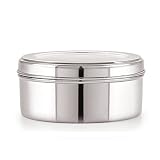 neelam SPDB008P Stainless Steel 8 26G Puri Dabba 550 ml Silver