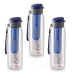 CELLO Infuse Water Bottle Set of 3 800ml Blue 322