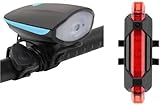 Gadget Deals 2in1 Rechargeable Cycle Light and Horn with Cycle Tail Light