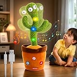 Storio Rechargeable Toys Talking Cactus Baby Toys for Kids Dancing Cactus Toys