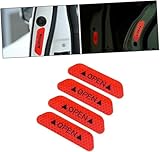 Careflection Car Door Reflective Open Warning Safety StickerRed