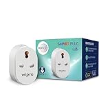 Wipro 16A WiFi Smart Plug with Energy Monitoring Suitable for Large Appliances