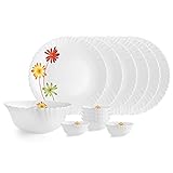 Cello Opalware Dazzle Margarita Dinner Set 19pcs White