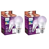 Philips WiZ 10W E27 WiFi Bluetooth LED Smart Bulb with Music Sync Pack of 2