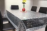 CASANEST PVC 3D Bubble Transparent Rectangle 4 to 6 Seater Rectangular Dining Table Cover 54X7
