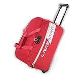 Lavie Sport Polyester Anti Theft Combi Lock Camelot Wheel Duffle Bag