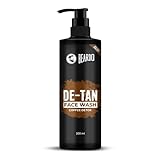 BEARDO DeTan Face Wash for Men 200ml Glycolic AcidNiacinamide Coffee Helps to Reduce TanReduce Dark Sports Pigmentation Exfoliates Hydrates for Smooth Oil Free Skin