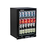 ROCKWELL 130Ltr Back Bar Cooler Digital Temperature Display Heavy Duty Design