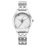 Fastrack Stunners Quartz Analog Silver Dial Silver Metal Strap Watch for Girls