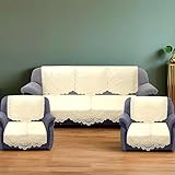 Kuber Industries Floral Sofa Cover 5 Seater
