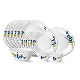 Larah by Borosil Opalware Dinner Set Of 21 1285