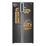 Haier 598 L 3 Star Frost Free Expert Inverter 3Door Side by Side Refrigerator HRT683GK Graphite Black Magic Convertible Deo Fresh Technology 2026 Model