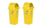 Cello Kleeno Dome Lid Plastic Garbage Dustbin Bucket 80 LTRPack of 2 at Rs1674