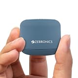ZEBRONICS Pixie Portable Speaker 5 Watts Supports Bluetooth TWS Function mSD Compact Design Call Function Carry Loop Upto 7h Backup Dark Blue