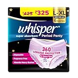 Whisper Super Absorbent Period Panty 6 LXL Pants