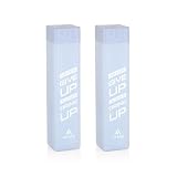 ATTRO Freezy Deluxe 900ml Plastic Water Bottle Compact Sleek Square Fridge Bottle BPAFree LeakProof Freezer Safe Break ProofOccupies Less Space Set of 2 Grey