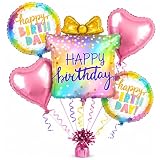 Wanna Party Balloon Set 36 Inch Pack of 5 Gift Box Pre Foil Balloons Big Balloon Set