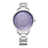 Titan Razzle Dazzle Quartz Analog Mauve Dial Stainless Steel Strap Watch for Women