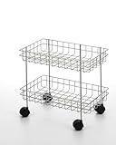 Amazon Brand Solimo 2Tier Ventilated Storage with Swivel Wheels