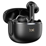 Boat Airdopes 219 4Mics ENx 40H Battery Best in Segment for Calling Stream Ad Free Music App Support Bluetooth Earbuds TWS Ear Buds Wireless Earphones with mic Carbon Black