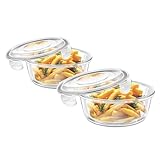 Signoraware Safe Store Glass Round Containers 356