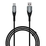 boAt Type A to C 65W Fast Charging Cable with 480 Mbps Data Transfer TangleFree Cable in Premium Nylon Braided Design Durable Aluminium Alloy Shell Carbon Black