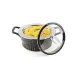SignoraWare Master Lock Plastic Casserole with Glass Lid 1 Ltr 245