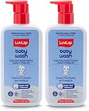 LuvLap Baby Wash with Milk Protein Shea Butter 600 ml x Pack of 2