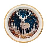 Wanna Party Reindeer Christmas Paper Plates Pack Of 48