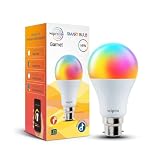 Wipro 14 Watt B22 WiFi Smart LED Bulb with Music Sync 16M Colours Shades of White App Control Compatible with Amazon Alexa and Google Assistant Ideal for Living Room Bedroom Pack of 1
