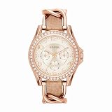 Fossil Riley Analog White Beige Dial Womens Watch 6070