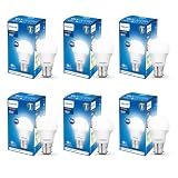 Philips 9W B22 LED White Bulb Pack of 6