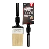 Spartan 75mm Wall Paint Brush Super Sturdy Bristles Premium Brushes Wooden Handle Professional Brush Set LongLasting Painting Brush for DIY Pros for Flawless Finishes Set of 6 Black
