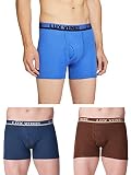 LUX VENUS Mens Pack of 3 Plain Boxers