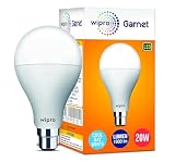 Wipro Garnet A60 Base B22D 20Watt LED Bulb White Pack of 1