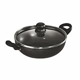 Butterfly Granza Non Stick Kadai with Glass Lid 240 mm NonStick Premium Virgin Aluminium Induction Base PFOA Free Scratch Resistant