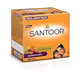 Santoor Skin Moisturizing Sandal Turmeric Bathing Soap with Nourishing AntiAging Properties For Soft Smooth and YoungerLooking Skin For All Skin Types Pack of 8 125g
