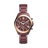 Fossil Modern Courier Analog Red Dial and Band Womens Stainless Steel WatchBQ3281