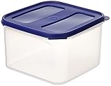 Solimo Square Modular Plastic Container 3 Litres Blue