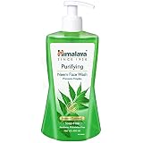 Himalaya Purifying Neem Face Wash With 5 Parts of Neem Turmeric Clears Prevents Pimples Acne Clinically Proven Formula For Oily Acne Prone Skin For Men and Women 400ml