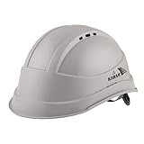Karam ISI Marked Safety Helmet with Slider Type Adjustment for Outdoor Head Protection Apex Grey PN545
