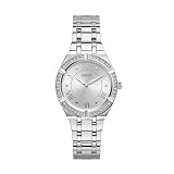 GUESS Round 36mm Silver Dial Analog Women Watch GW0033L1